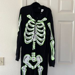 Halloween One-Piece Pajamas for Men skeleton